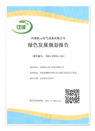绿色发展规划报告